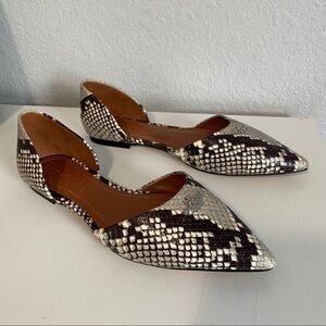 NWOT Coach Snakeskin Flats